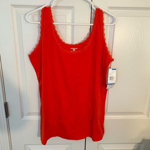 NWT Jones New York Sport Tank Top. Mandarin Color